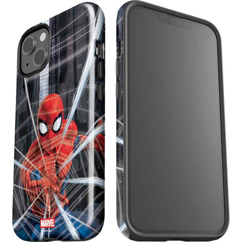 Marvel Spiderman Web Throw iPhone 15 Impact Case